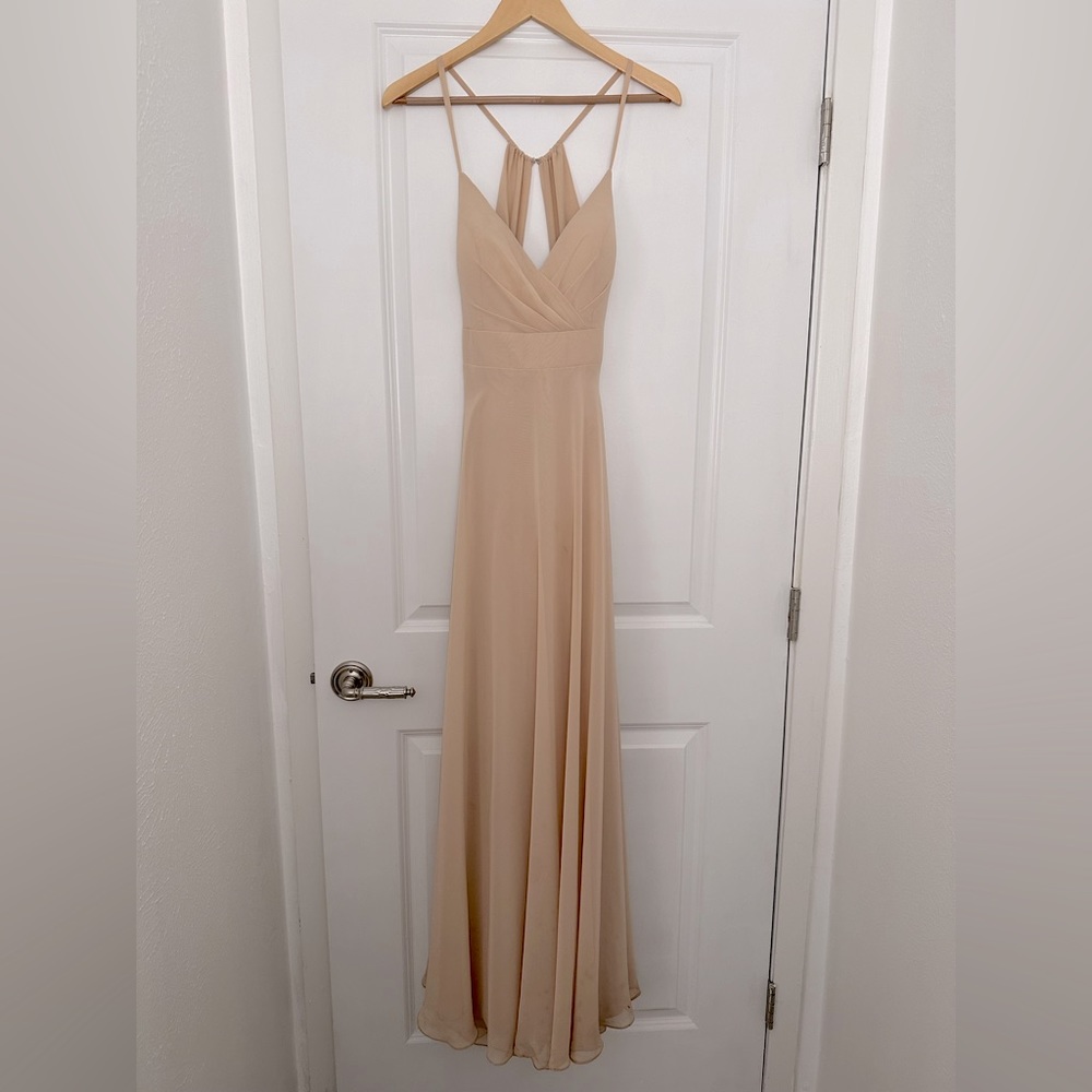 Azazie Avelina Dress in Champagne